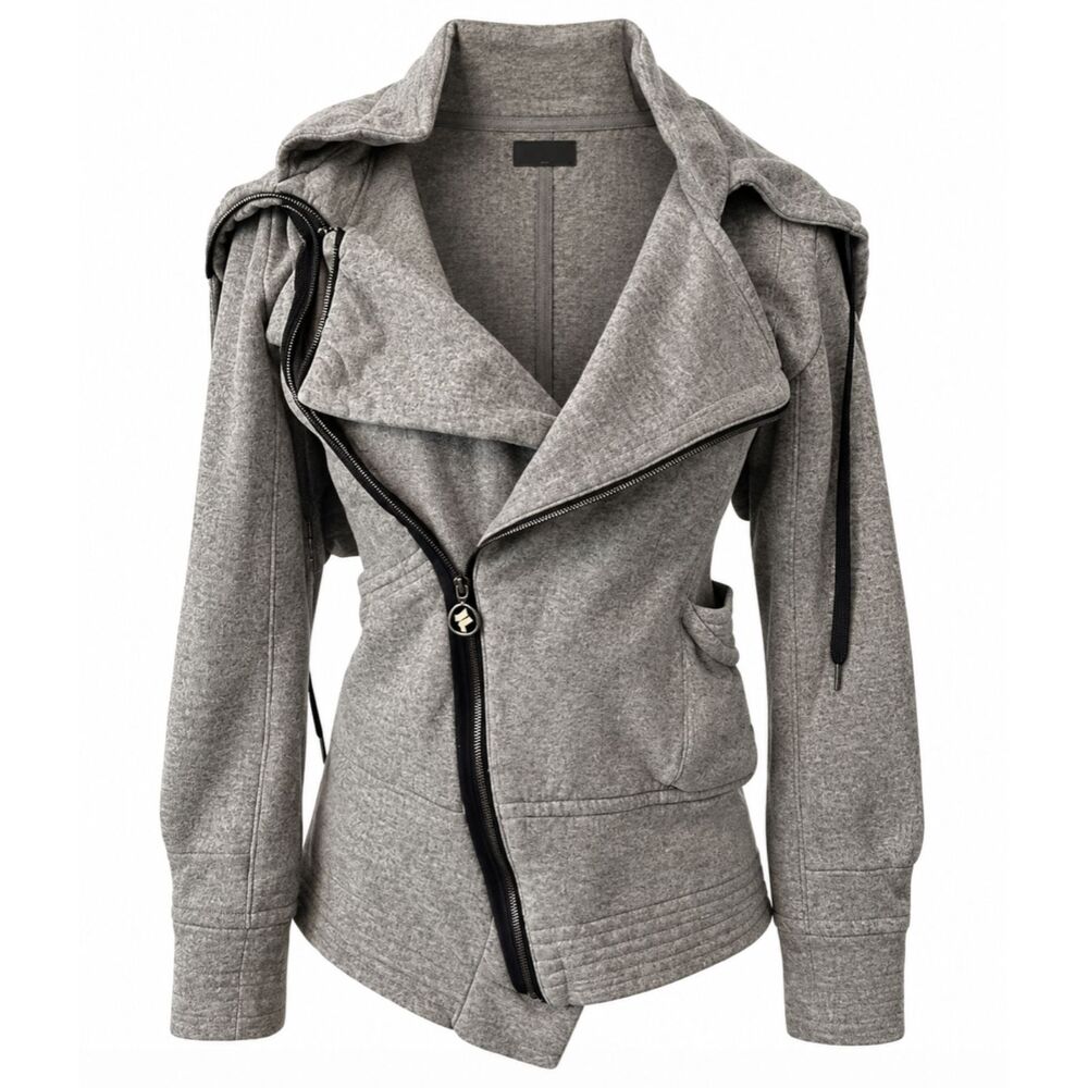 Harajuku Lovers Gwen Stefani Y2K Gray Zip Hoodie